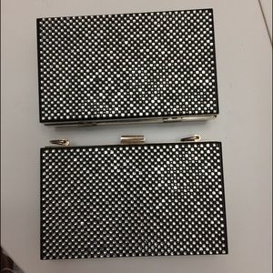 Black Crystal Clutch-New
